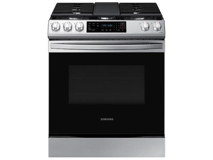 Samsung NX60BG8315SS 6.0 cu. ft. Smart Slide-in Gas Range with Air Fry & Convection in Fingerprint Resistant Stainless Steel