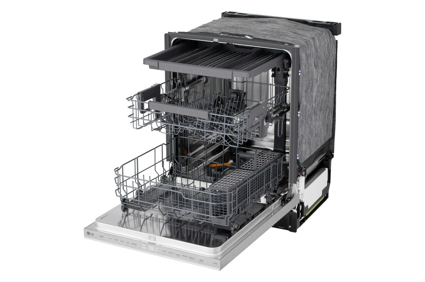 Lg LDNPM545S Smart FlushFit™ Top Control Dishwasher with 1-Hour Wash & Dry, QuadWash® Pro, and Dynamic Heat Dry™ w/AutoVent Dry™