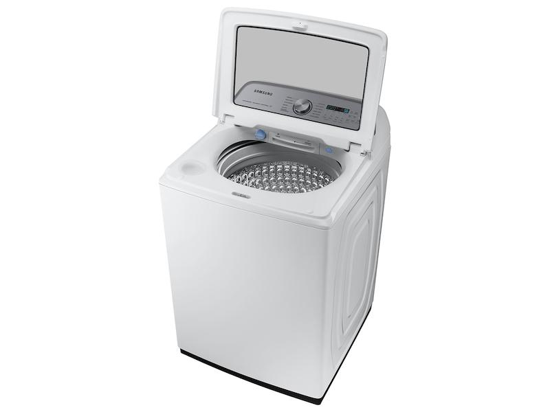 Samsung 5.1 cu. ft. Large Capacity Smart Top Load Washer with ActiveWave™ Agitator and Super Speed Wash in White