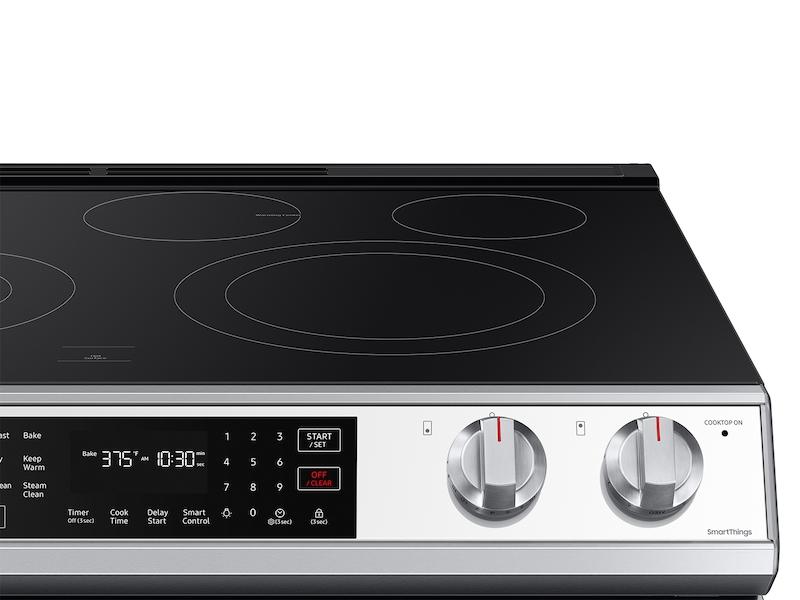 Samsung NE63CB831512 Bespoke 6.3 cu. ft. Smart Slide-in Electric Range with Air Fry & Convection in White Glass