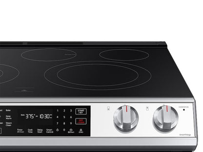 Samsung NE63CB831512 Bespoke 6.3 cu. ft. Smart Slide-in Electric Range with Air Fry & Convection in White Glass