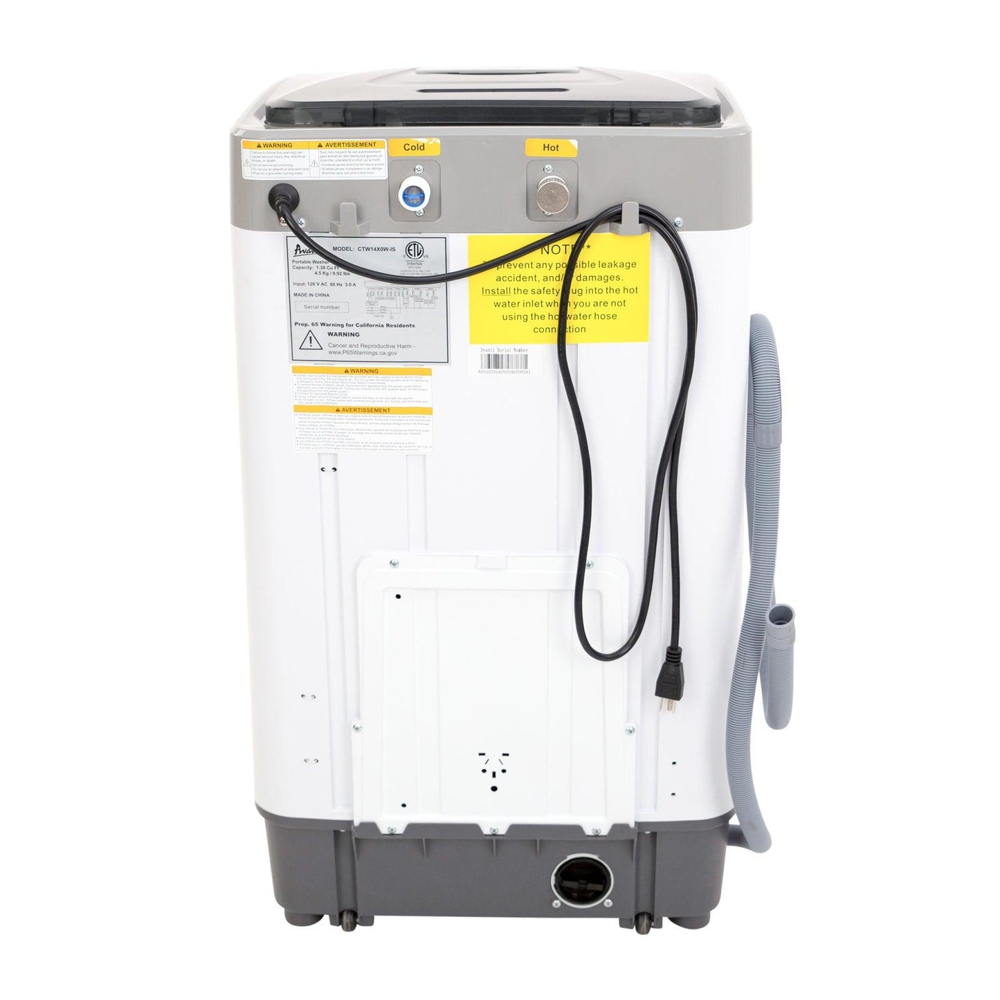 CTW14X0WIS Avanti 1.38 cu. ft. Compact Washer Machine