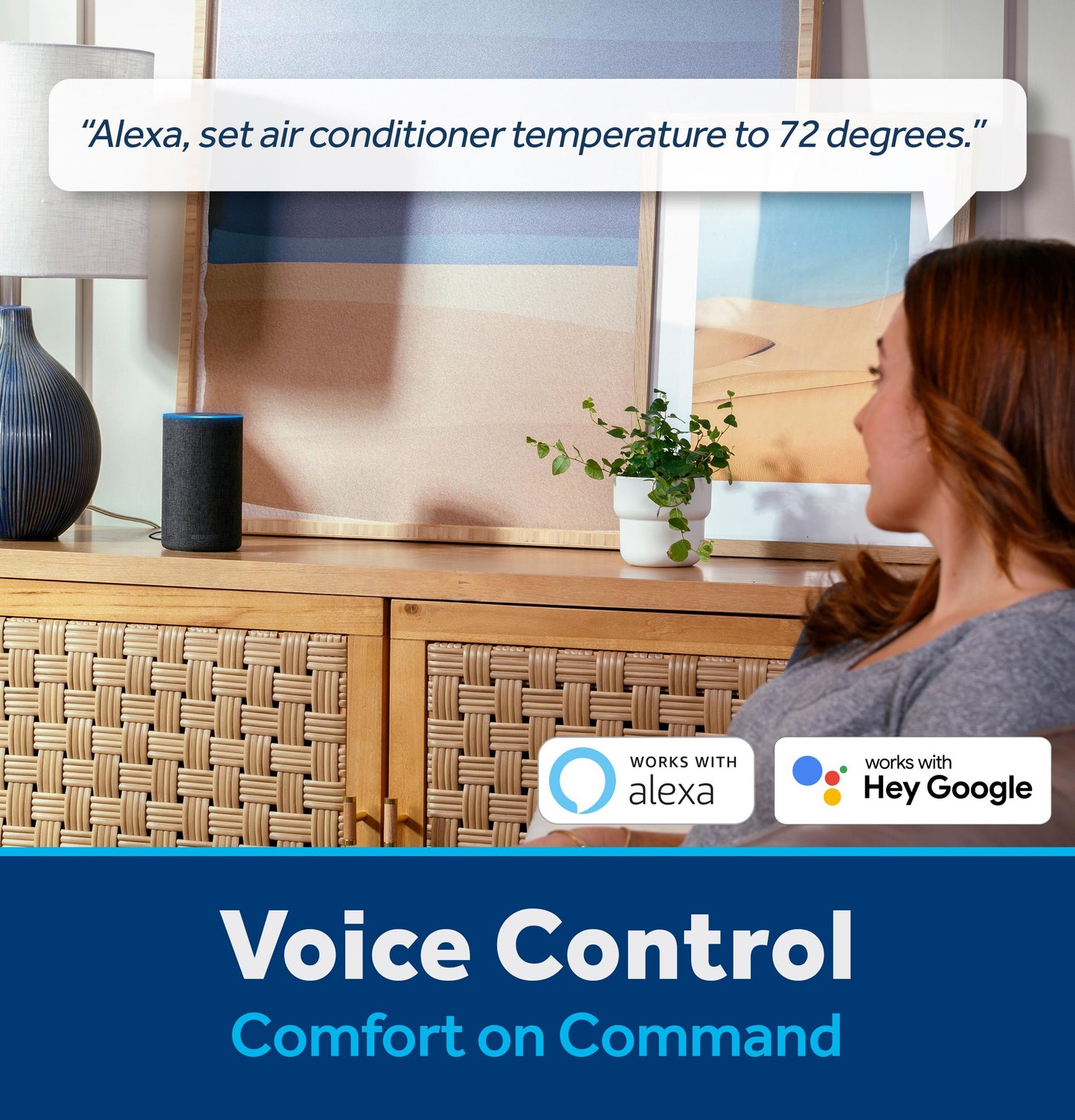 AWGP12WWF GE® ENERGY STAR® 11,000 BTU Smart Heat/Cool with Heat Pump Electronic Window Air Conditioner for Large Rooms up to 550 sq. ft.