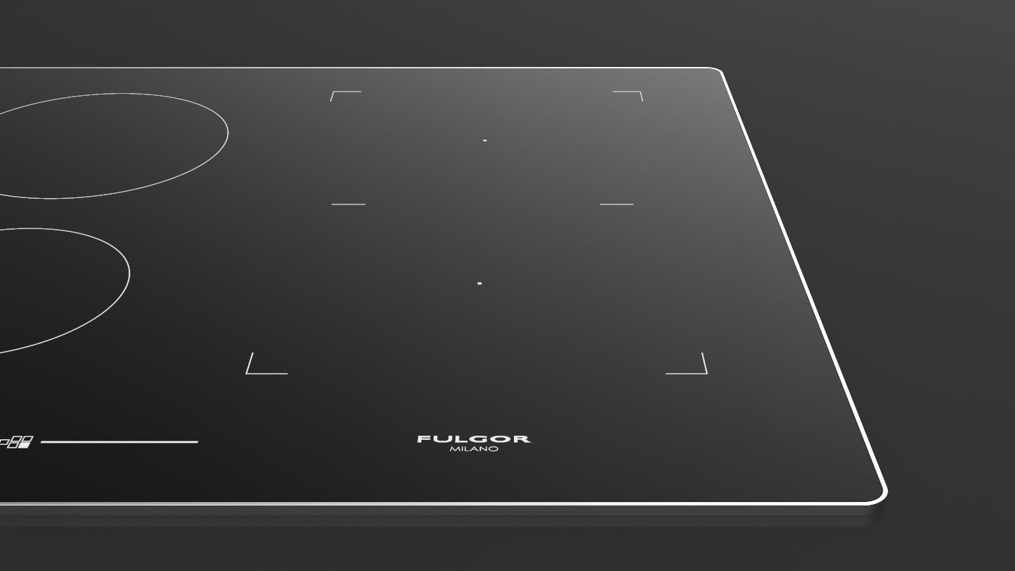 36" INDUCTION COOKTOP WITH BRUSHED ALUMINUM TRIM