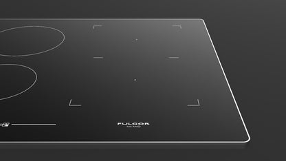 36" INDUCTION COOKTOP WITH BRUSHED ALUMINUM TRIM