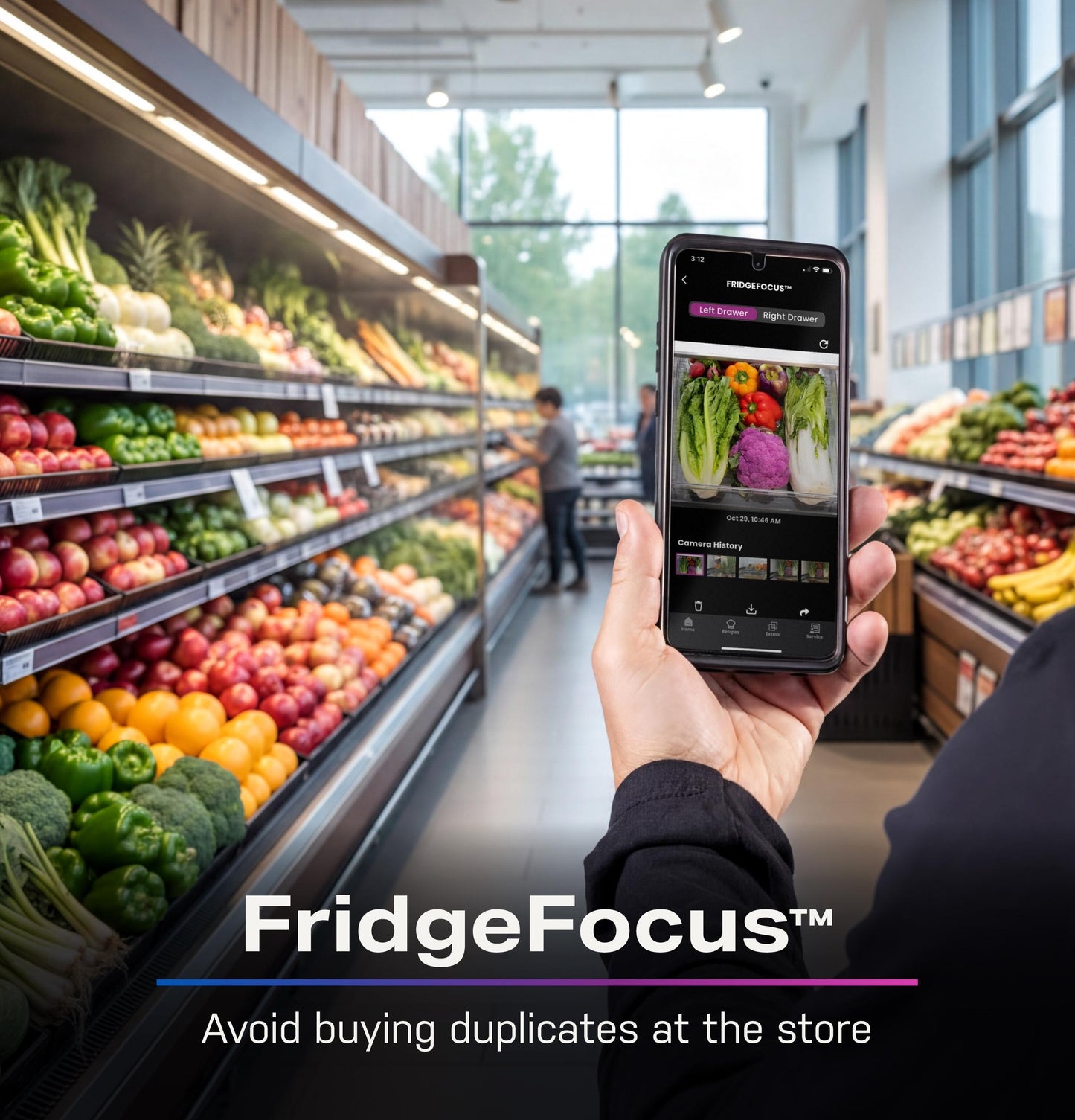 PXD22HYYFS GE Profile™ ENERGY STAR® 22.4 Cu. Ft. Smart Counter-Depth 4-Door French-Door Refrigerator with Kitchen Assistant™