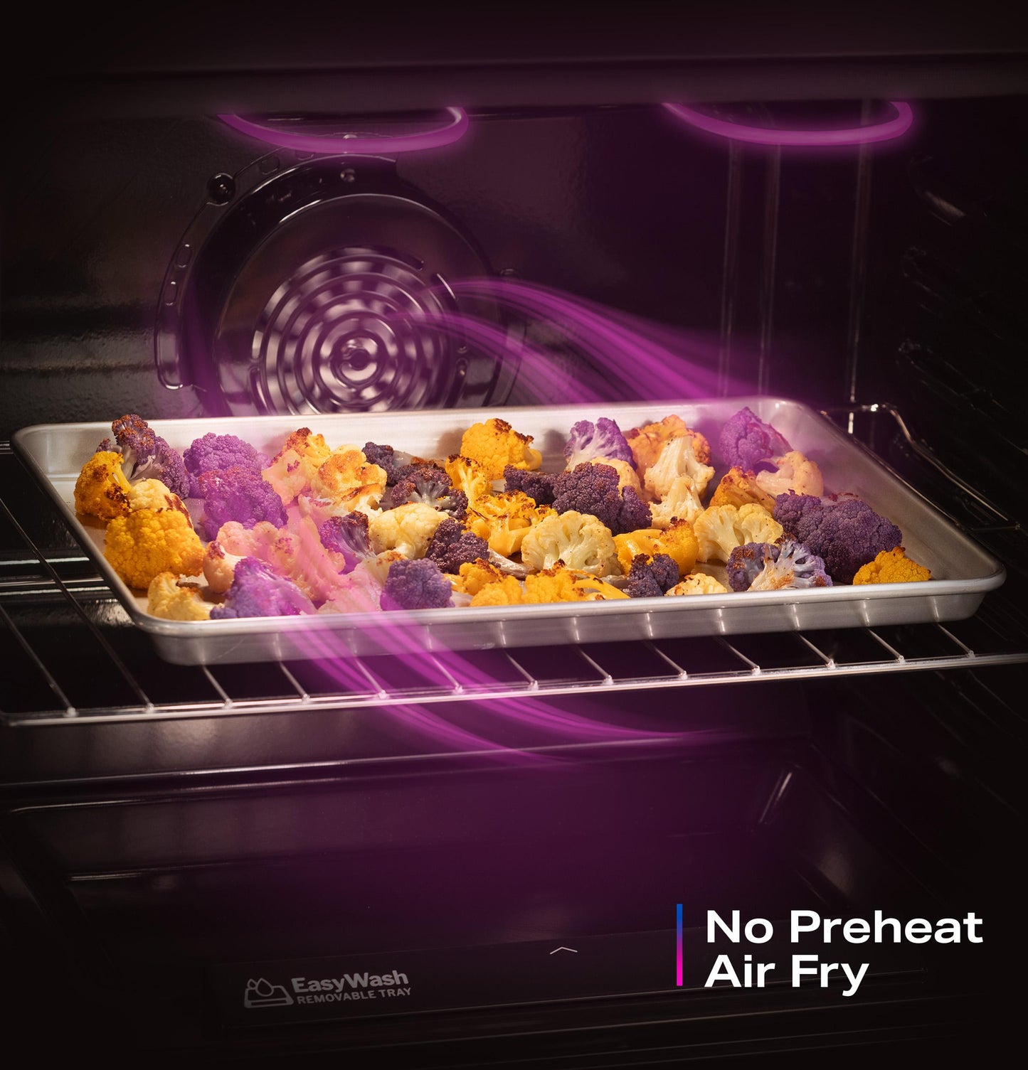 PGF700AYFS GE Profile™ 30" Smart Free-Standing Gas Convection Range with No Preheat Air Fry and EasyWash™ Oven Tray