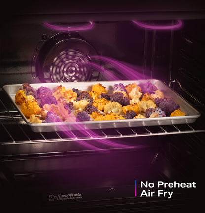 PRF700AYFS GE Profile™ ENERGY STAR® 30" Smart Free-Standing Electric Convection Range with No Preheat Air Fry and EasyWash™ Oven Tray