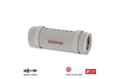 GRABAUSALWG LG xboom Grab by will.i.am  Bluetooth Speaker  xboom Signature Sound with IP67 Dust & Water Resistance and 20-hrs of Battery Life, Warm Grey