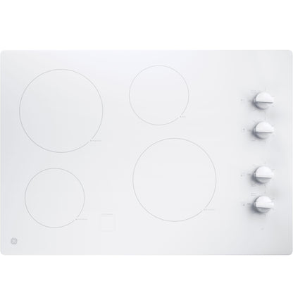 JP3030TWWW GE® 30" Built-In Knob Control Electric Cooktop