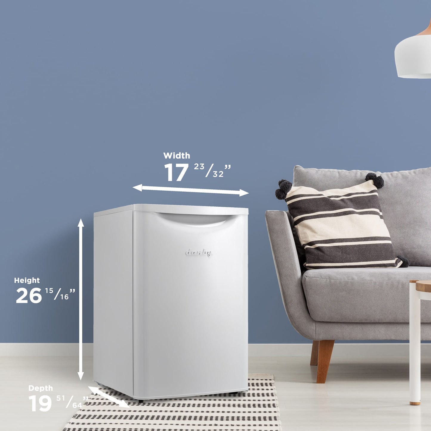 DAR026A2WDB Danby 2.6 cu. ft. Contemporary Classic Compact Refrigerator in White
