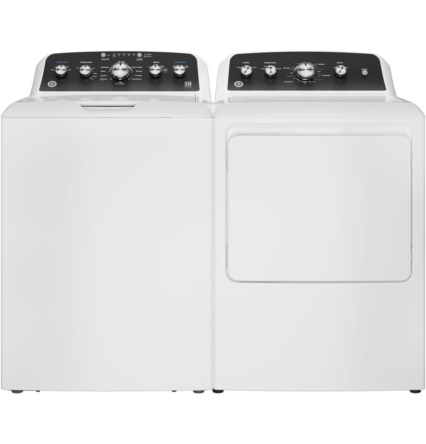 GTW485ASWWB GE® 4.5 cu. ft. Capacity Washer with Stainless Steel Basket, Cold Plus and Wash Boost