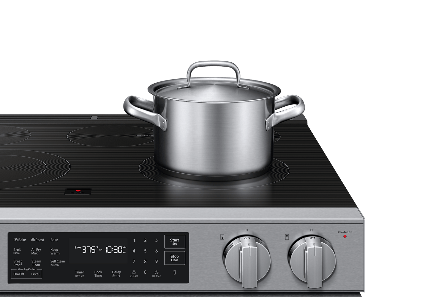Samsung NSE70H63SR Bespoke Smart Slide-in Electric Range Pro Style Design  Air Fry Max  Precision Knobs