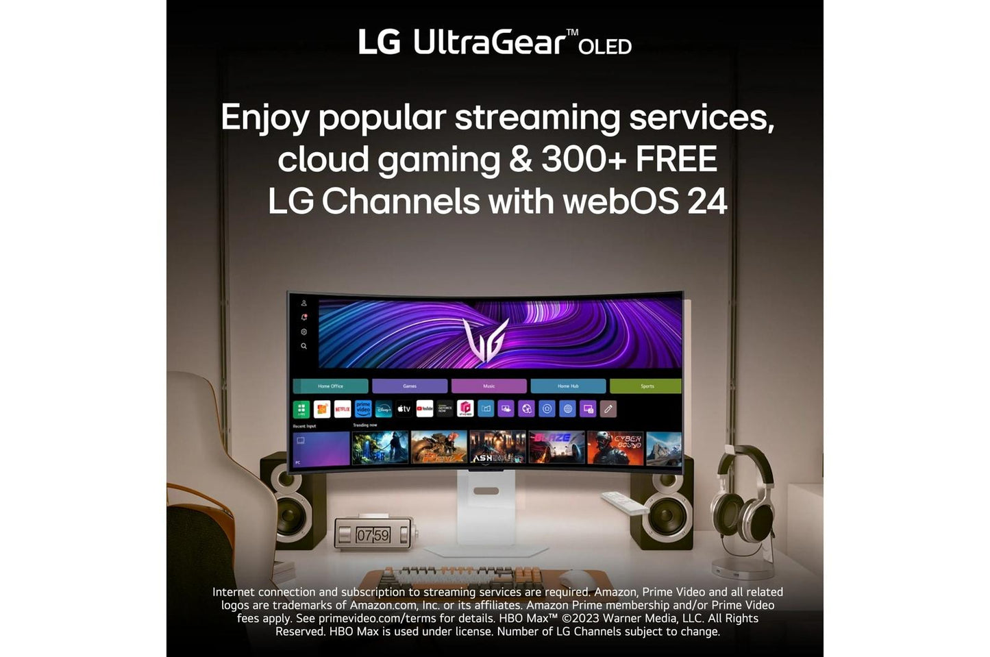 Lg 34GX90SAW 34 Inch UltraGear™ OLED WQHD 240Hz 0.03ms G-Sync Compatible 800R Curved Gaming Monitor with webOS