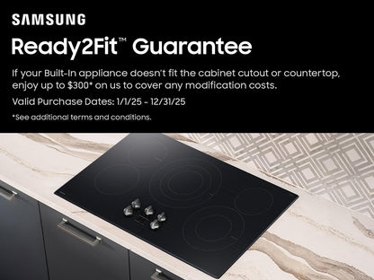 Samsung NZ36FG6432RK Electric Cooktop Illuminated Knobs  Wi-Fi  Rapid Boil