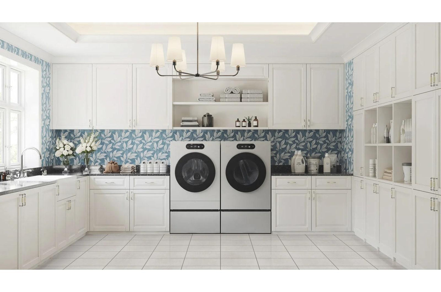 WM9900HSA LG SIGNATURE 5.8 cu. ft. Mega Capacity Smart Front Load Washer with Built-In Intelligence, TurboWash® 360(degree), ezDispense® and Touch LCD Control
