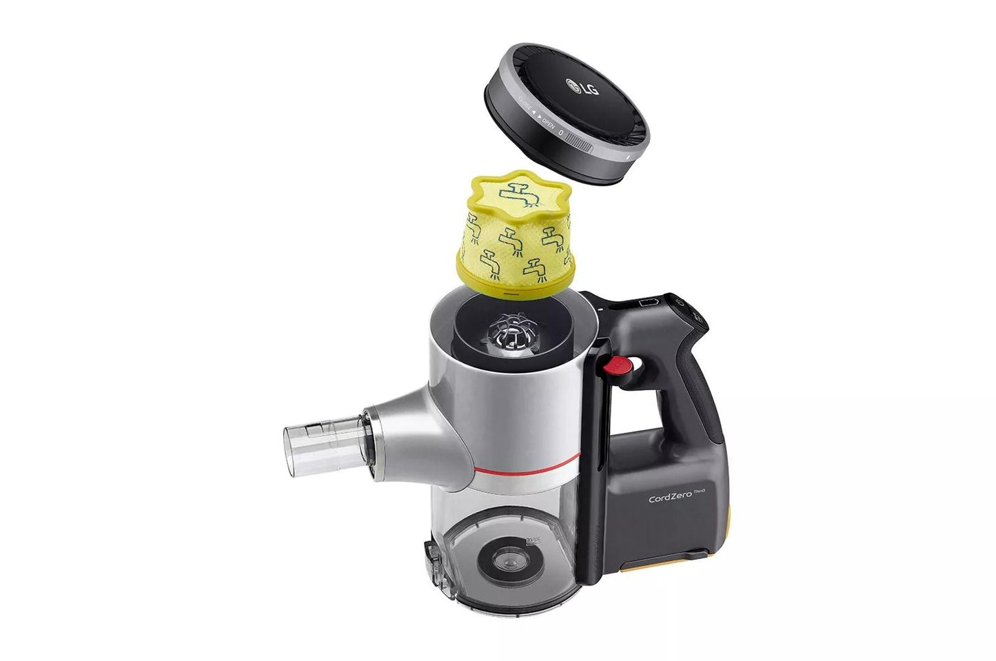 Lg A925KSM CordZero™ Kompressor® Cordless Stick Vacuum with Dual Floor Max Nozzle - Matte Silver