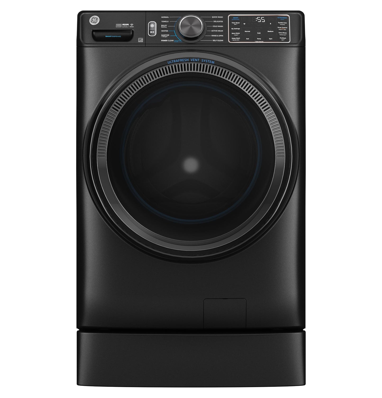 GFW655SPVDS GE® ENERGY STAR® 5.0 cu. ft. Capacity Smart Front Load Steam Washer with SmartDispense™ UltraFresh Vent System with OdorBlock™ and Steam