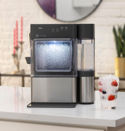 P4NM25PZSG GE Profile Opal Mini Pro Nugget Ice Maker with Side Tank