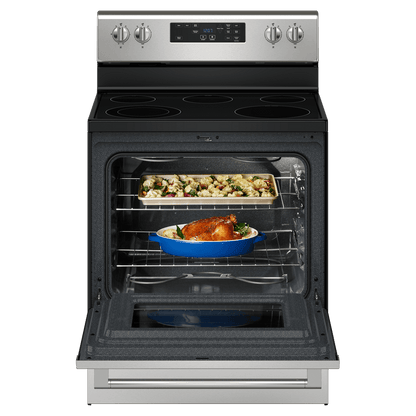 Maytag MER4800PZ 30-inch Wide Electric Range with Steam Clean - 5.3 cu. ft.