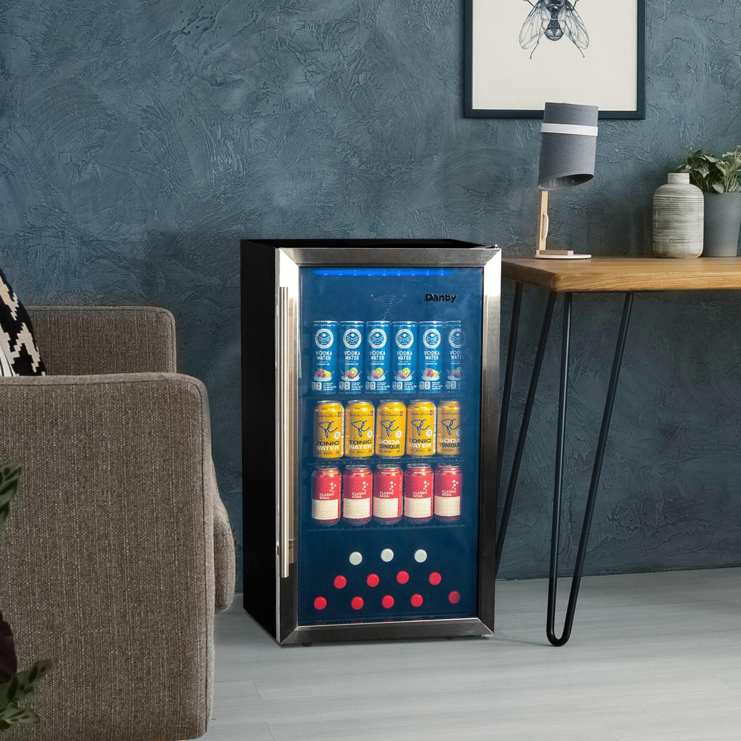 DBC117A2BSSDD6 Danby 3.1 cu. ft. Free-Standing Beverage Center in Stainless Steel