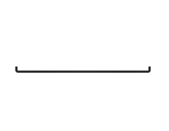 Zephyr MERAIL01MB Accent Rail, DME-E48, Matte Black