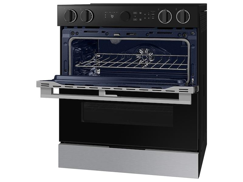 Samsung NSE6DG8550SR Bespoke Smart Slide-In Electric Range 6.3 cu. ft. with Flex Duo™ & Illuminated Precision Knobs in Stainless Steel