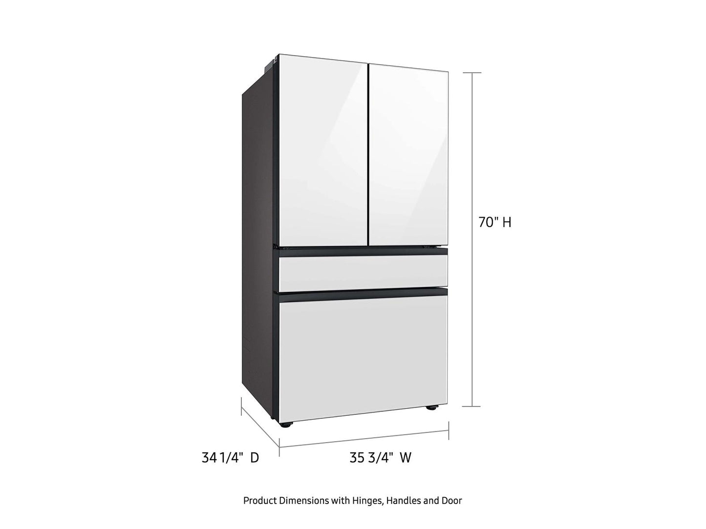Samsung RF29BB860012 Bespoke 4-Door French Door Beverage Center™  Dual Ice Maker & Flex Zone™  29 cu.ft.