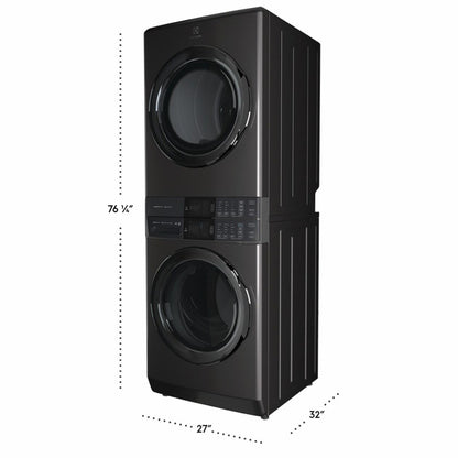 Electrolux ELTE7600AT Laundry Tower Single Unit Front Load 4.5 Cu. Ft. Washer & 8 Cu. Ft. Electric Dryer