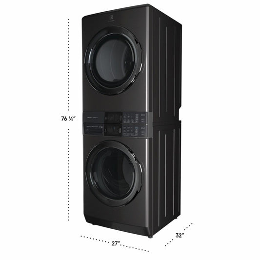 Electrolux ELTE7600AT Laundry Tower Single Unit Front Load 4.5 Cu. Ft. Washer & 8 Cu. Ft. Electric Dryer