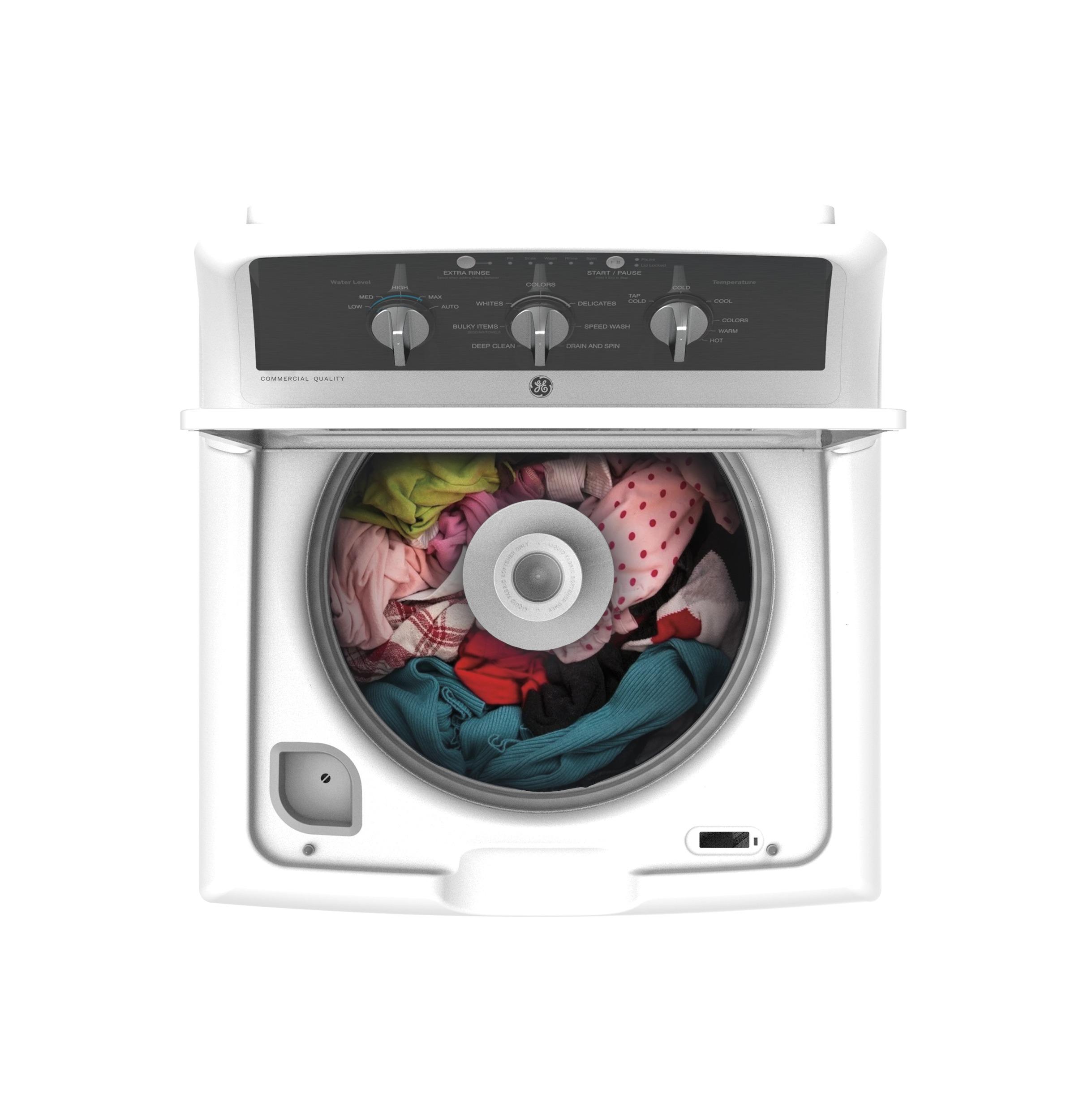 GTW525ACWWB GE® 4.3 cu. ft. Capacity Washer with Stainless Steel Basket,5-yr Limited Warranty&#x200B;