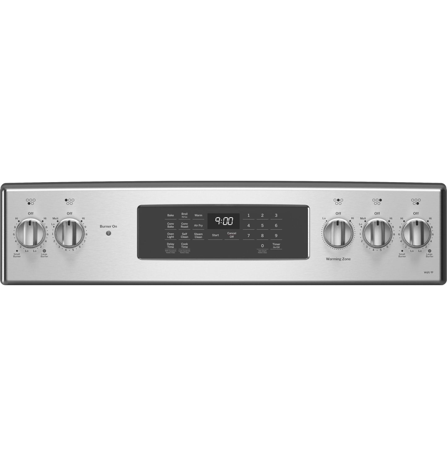 PB900YVFS GE Profile™ ENERGY STAR® 30" Smart Free-Standing Electric Convection Fingerprint Resistant Range with No Preheat Air Fry