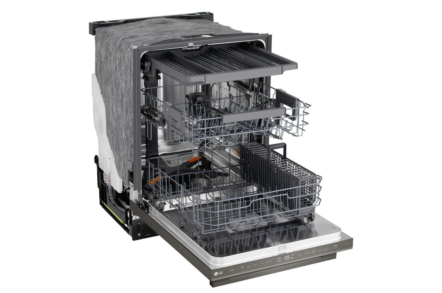 Lg LDNTM545D Smart FlushFit™ Top Control Dishwasher with 1-Hour Wash & Dry, QuadWash® Pro, and Dynamic Heat Dry™ w/AutoVent Dry™