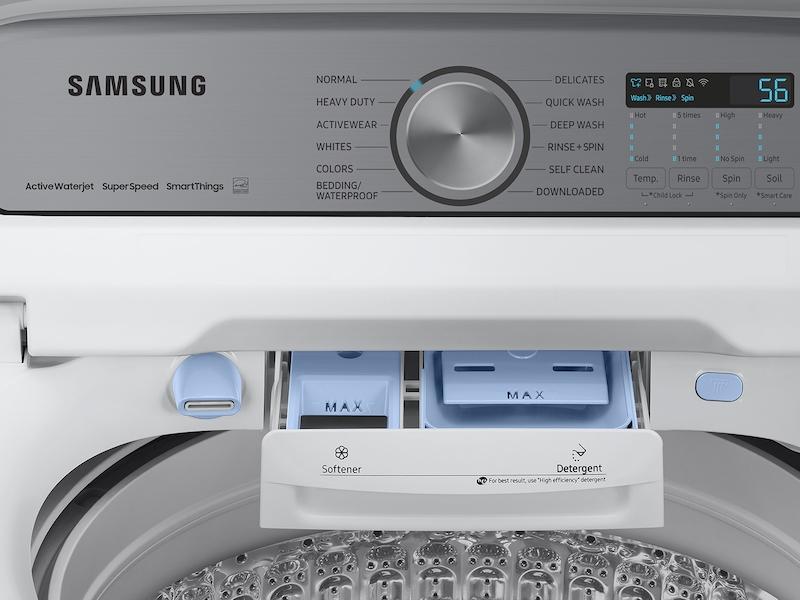 Samsung WA52DG5500AW 5.2 cu. ft. Large Capacity Smart Top Load Washer with Super Speed Wash in White