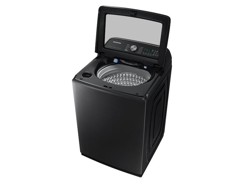 Samsung WA55CG7100AVUS 5.5 cu. ft. Extra-Large Capacity Smart Top Load Washer with Super Speed Wash in Brushed Black