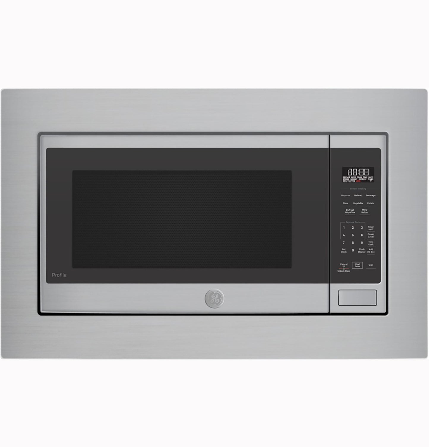 PCWK22U1WSS GE Profile™ 2.2 Cu. Ft. Built-In Sensor Microwave Oven