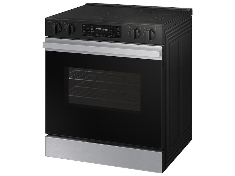 Samsung Bespoke 6.3 cu. ft. Smart Slide-In Electric Range with Precision Knobs in Stainless Steel