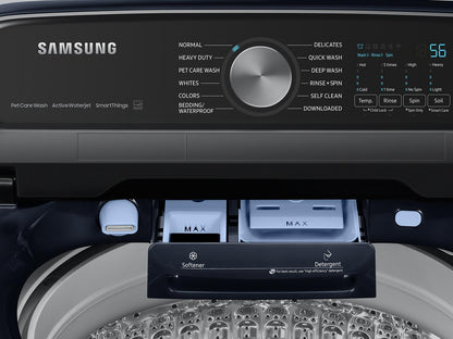 Samsung WA54CG7150AD Top Load Washer Pet Care Solution  Super Speed Wash  5.4 cu.ft.
