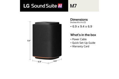 Lg M7 Sound Suite M7  Wireless Speaker  Dolby Atmos FlexConnect  Premium Spatial Audio