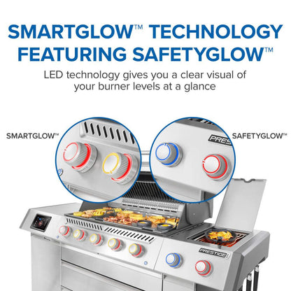 Napoleon Bbq PRO665VXRSIBNSS Prestige PRO 665 Elite with Smart Technology & Electric Smoker Box , Natural Gas, Stainless Steel