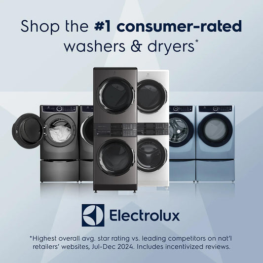 Electrolux ELFG7738MW Front Load Perfect Steam™ Gas Dryer with LuxCare® Dry and Instant Refresh - 8.0 Cu. Ft.