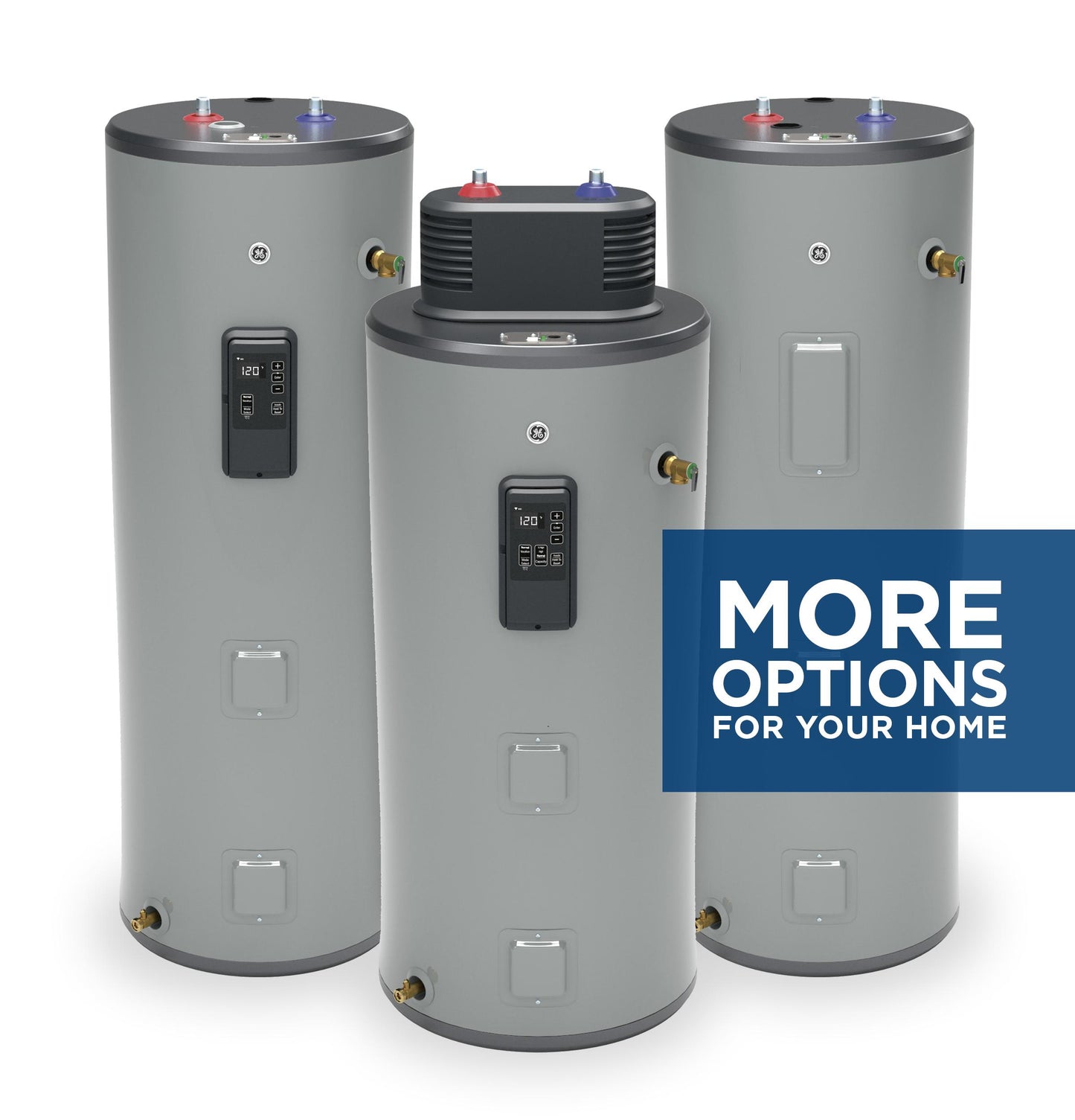 GE50S10BMM GE® Smart 50 Gallon Electric Water Heater with Flexible Capacity