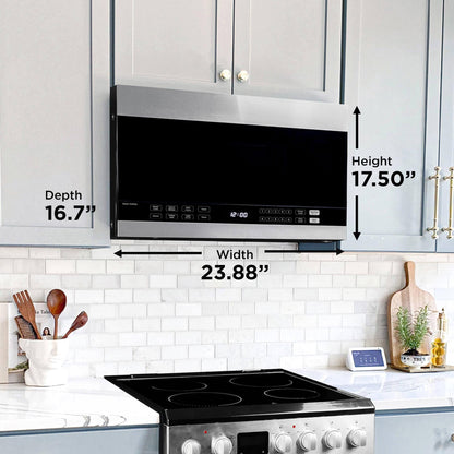 DOM014401G1 Danby 1.4 cu. ft. Over The Range Microwave Oven in Stainless Steel