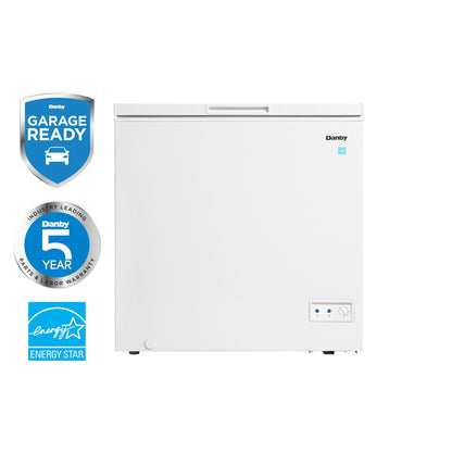 DCF070A5WDB Danby 7.0 cu. ft. Square Model Chest Freezer in White
