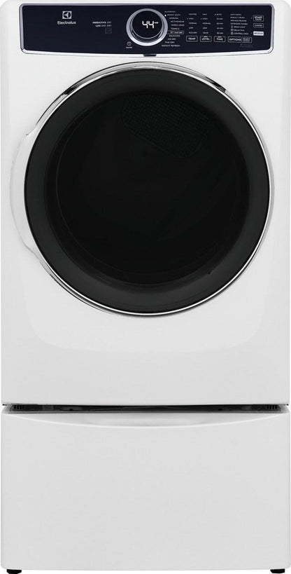 Electrolux ELFG7637AW Front Load Perfect Steam™ Gas Dryer with LuxCare® Dry and Instant Refresh - 8.0 Cu. Ft.