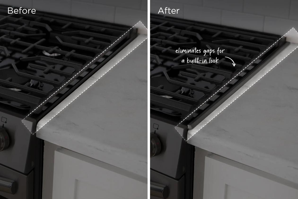 Frigidaire 11NBSTGSDS Front Control Gas Range Black Stainless Steel 4-Piece Trim Kit