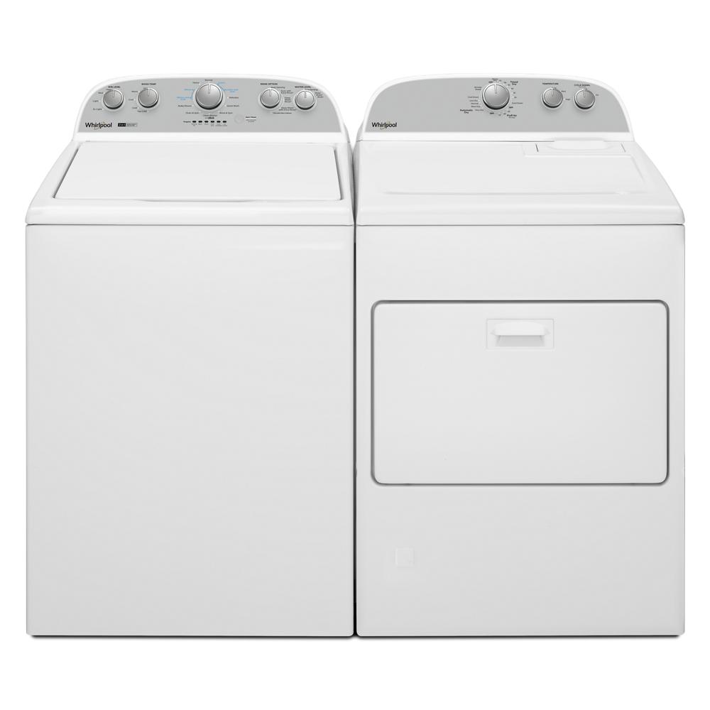 Whirlpool WTW4957PW 3.8-3.9 Cu. Ft. Whirlpool® Top Load Washer with Removable Agitator