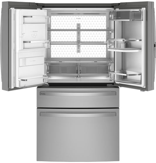 PXD22BYPFS GE Profile™ 22.4 Cu. Ft. Smart Counter-Depth Fingerprint Resistant 4-Door French-Door Refrigerator with Door In Door