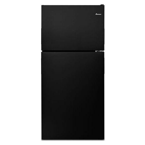 30-inch Wide Top-Freezer Refrigerator with Gallon Door Storage Bins - 18 cu. ft. - black