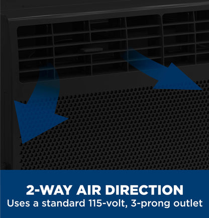 AWCS06BBA GE® 6,000 BTU Electronic Window Air Conditioner for Small Rooms up to 250 sq ft., Black